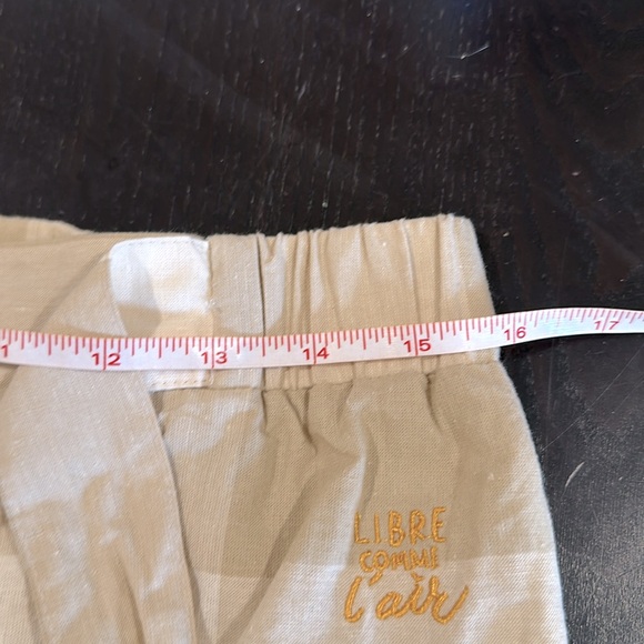 NWT Isadora 2-piece women’s pant suit ivory & cream Buffalo check elastic waist - Picture 8 of 10